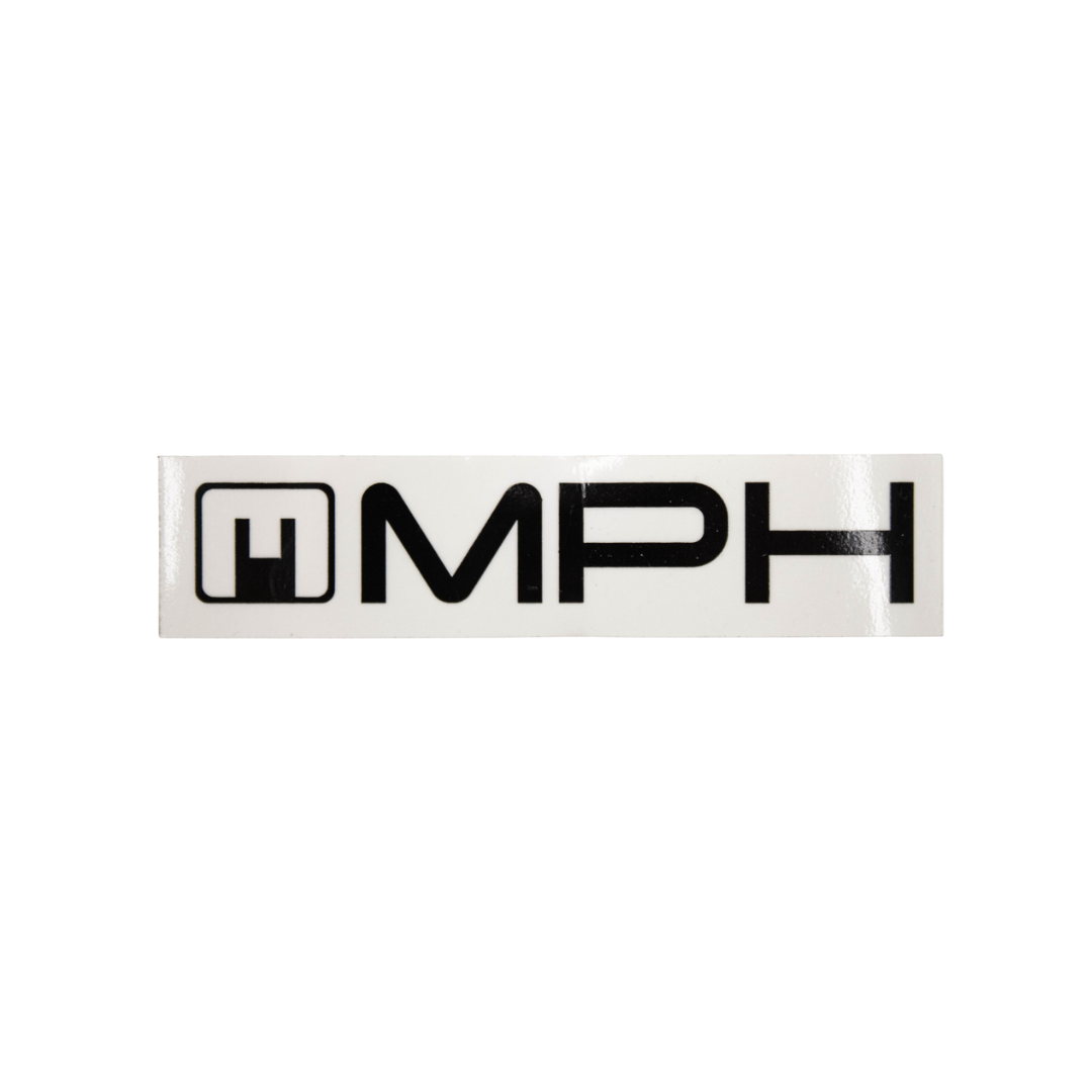 Sticker mph black / white