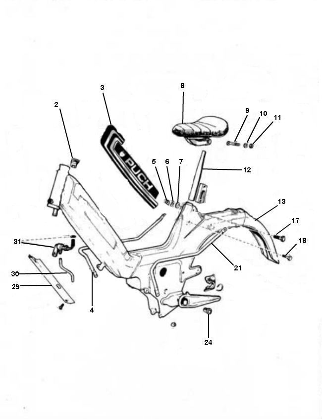 Puch Maxi – Frame
