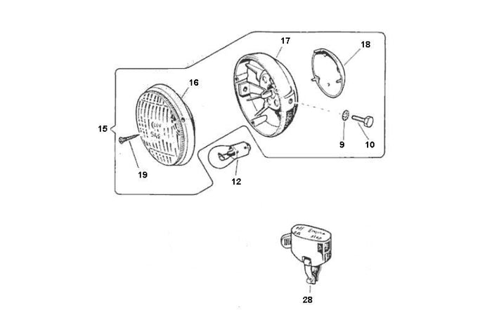 Puch Maxi – Koplamp