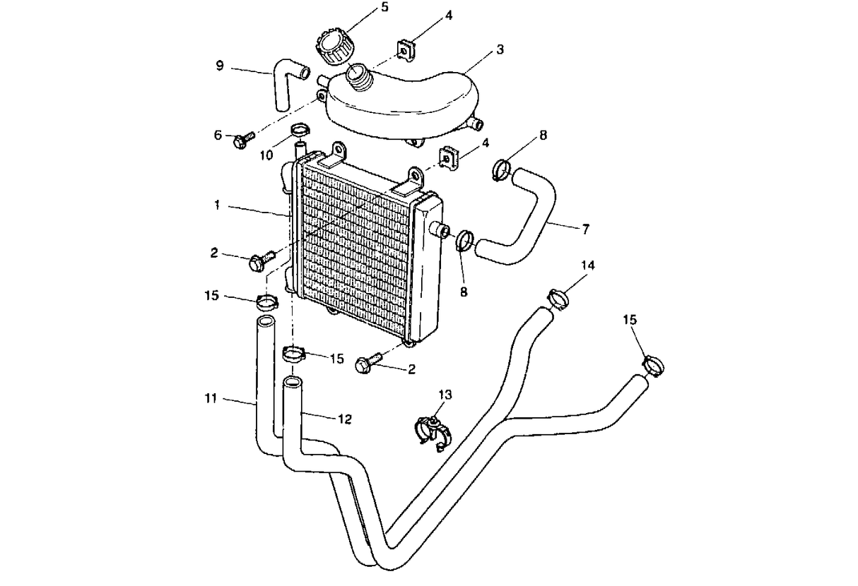 Yamaha Aerox 50 R 1998-2012 - Radiateur
