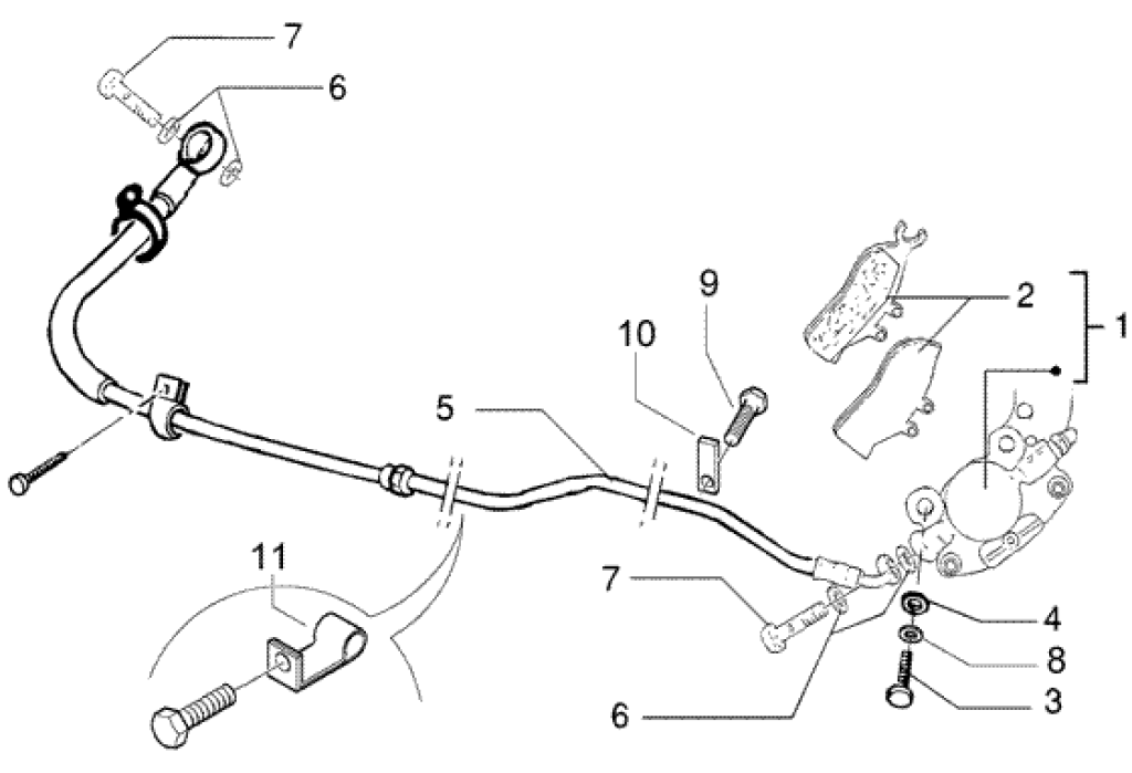 Gilera DNA 50 2T E2 2005 - Remleiding