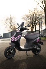 Fenom Saddle Cover Alcantara Look Pink Piaggio Zip