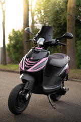Fenom Saddle Cover Alcantara Look Pink Piaggio Zip