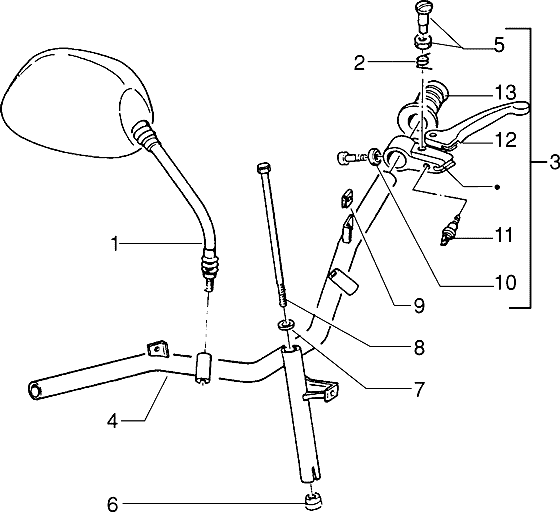 Zip Type 3 1993-2005 - Stuur Onderdelen