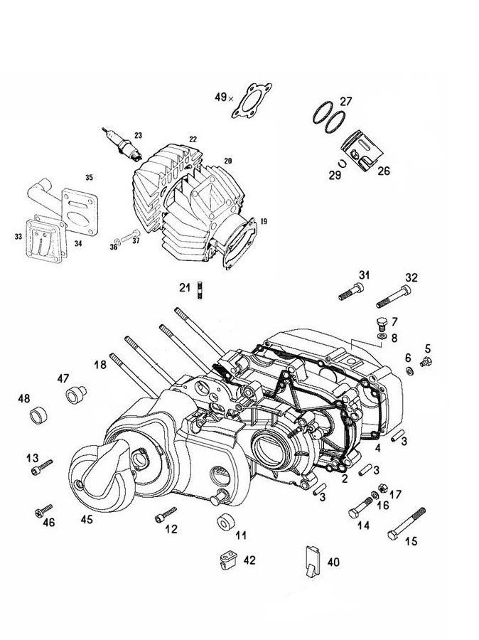 Tomos A35 – Motor Tomos Standaard 2 Takt