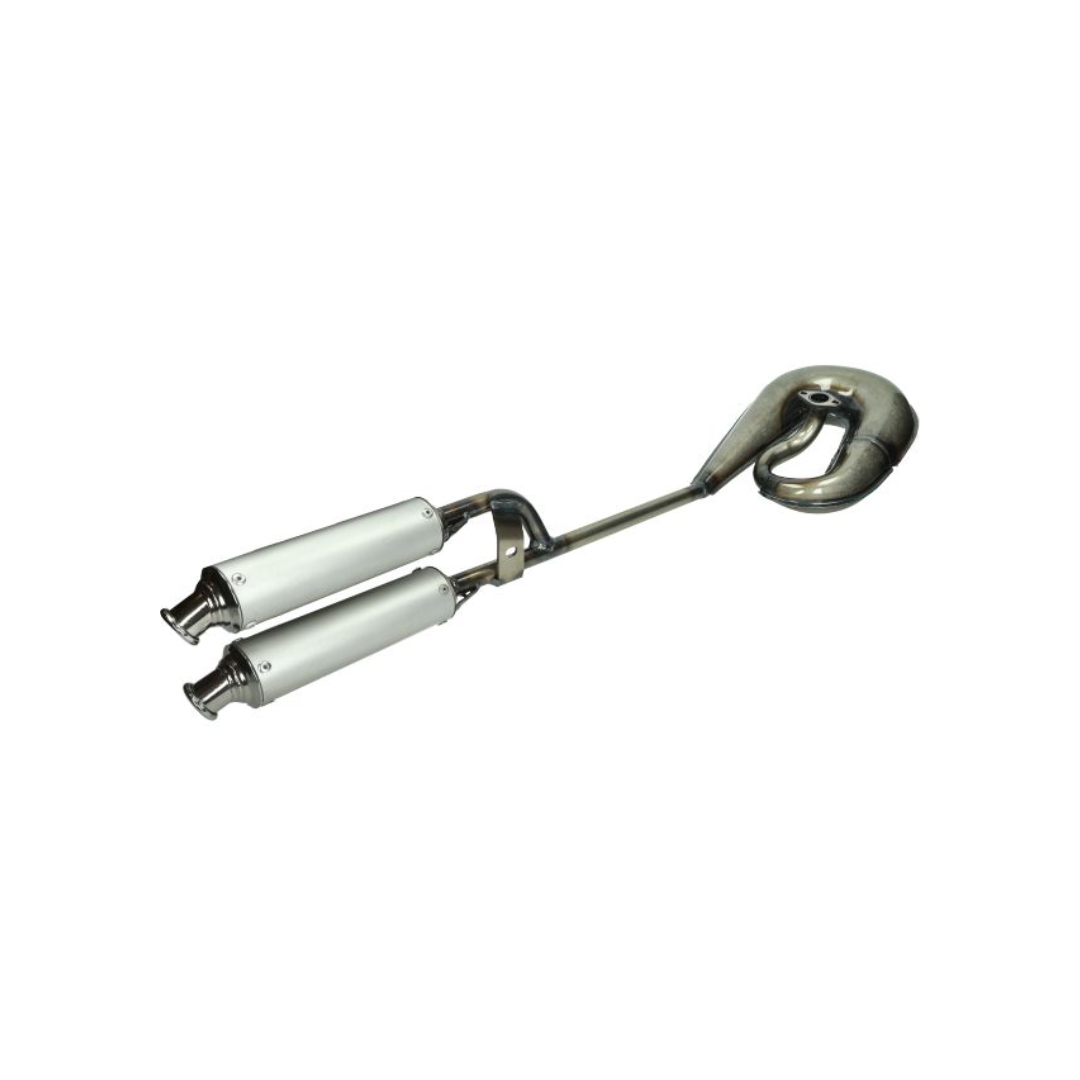 Auspuff Tecno Circuit Doppelschalldämpfer Rohling – Puch Maxi