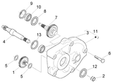 Vespa LX 50 2T – Axe de roue arrière