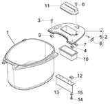Vespa LX 50 2T – Coffre à casque
