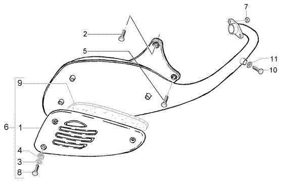 Vespa LX 50 2T – Nademper