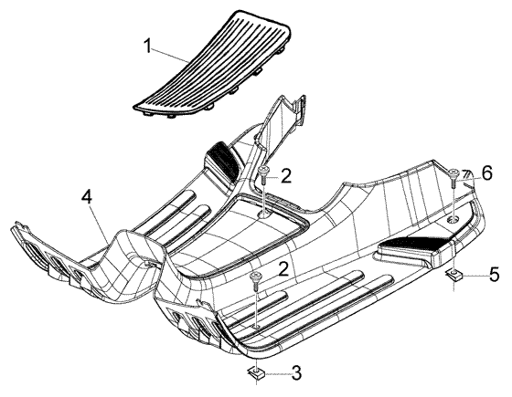 Vespa LX 50 2T – Treeplaat