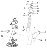 Vespa LX 50 2T – Amortisseur avant