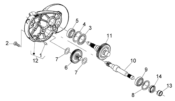 Vespa LX 50 4T – Achterwielas