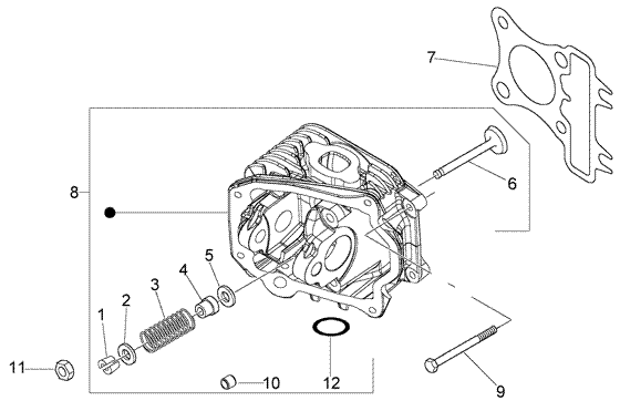 Vespa LX 50 4T – Cilinderkop Kleppen Delen