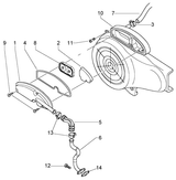 Vespa LX 50 4T – Boîtier de filtre à air