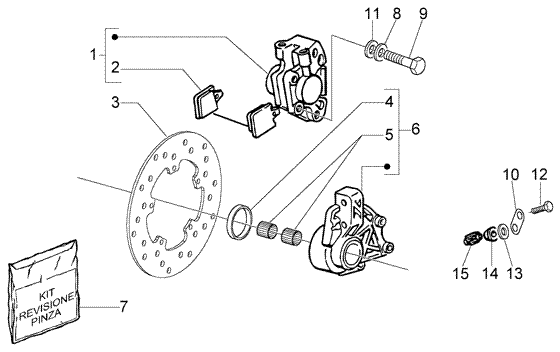 Vespa LX 50 4T – Remklauw