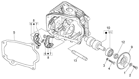 Vespa LX 50 4T – Stabilisatorstangbeugel