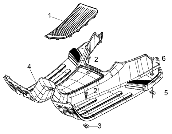 Vespa LX 50 4T – Treeplaat