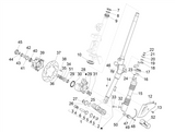 Vespa Sprint 50 25 kmh E5 2020 – Voorvork Balhoofdset