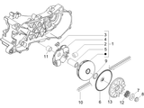Vespa Sprint 50 2T NOABS E2 2014-2017 – Aandrijfkoppeling