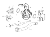 Vespa Sprint 50 2T NOABS E2 2014-2017 – Carburateur Inlaatspruitstuk