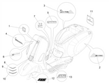 Vespa Sprint 50 2T NOABS E2 2014-2017 – Stickers Emblemen