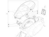 Vespa Sprint 50 2T NOABS E2 2014-2017 – Zadel