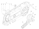 Vespa Sprint 50 4T 2V 25 kmh NOABS E2 2014-2017 – Krukasdeksel Koelkap