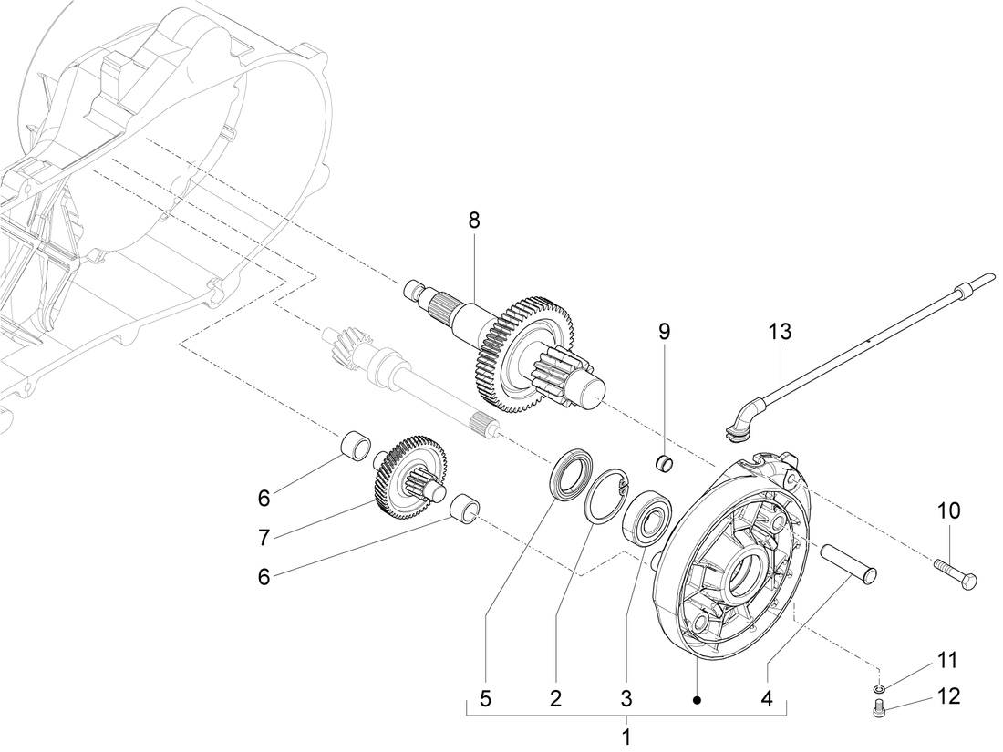Vespa Sprint 50 4T 2V 25 kmh NOABS E2 2014-2017 – Transmissie