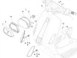 Vespa Sprint 50 4T 2V 25 kmh NOABS E2 2014-2017 – Voorlichten Knipperlichten