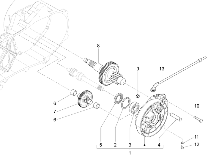 Vespa Sprint 50 4T 3V 25 kmh E4 2017-2020 – Aandrijving