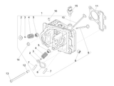 Vespa Sprint 50 4T 3V 25 kmh E4 2017-2020 – Cilinderkop Kleppen
