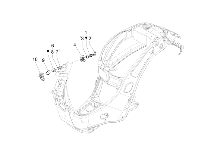 Vespa Sprint 50 4T 3V 25 kmh E4 2017-2020 – Sloten