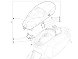 Vespa Sprint 50 4T 3V 25 kmh E4 2017-2020 – Zadel