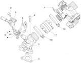 Vespa Sprint 50 4T 3V E5 2020 – Gasklephuis Injector Inlaatspruitstuk