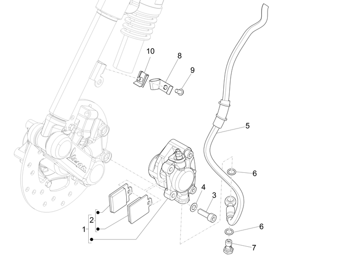 Vespa Sprint 50 4T 3V E5 2020 – Remslangen Remklauwen