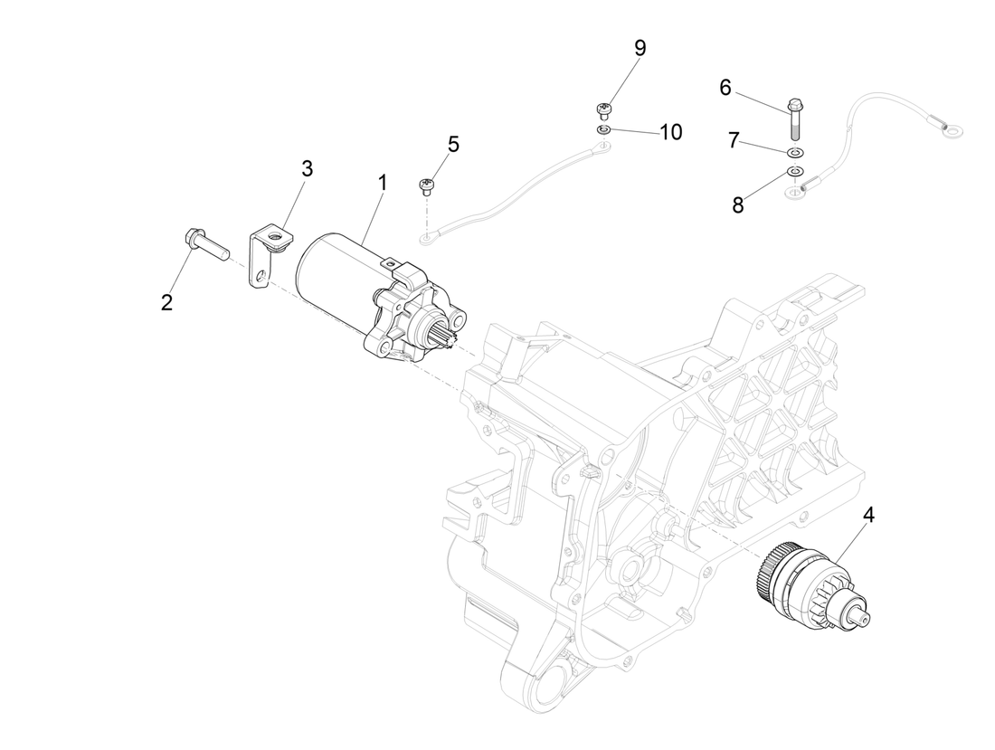 Vespa Sprint 50 4T 3V E5 2020 – Startmotor Elektrische Starter