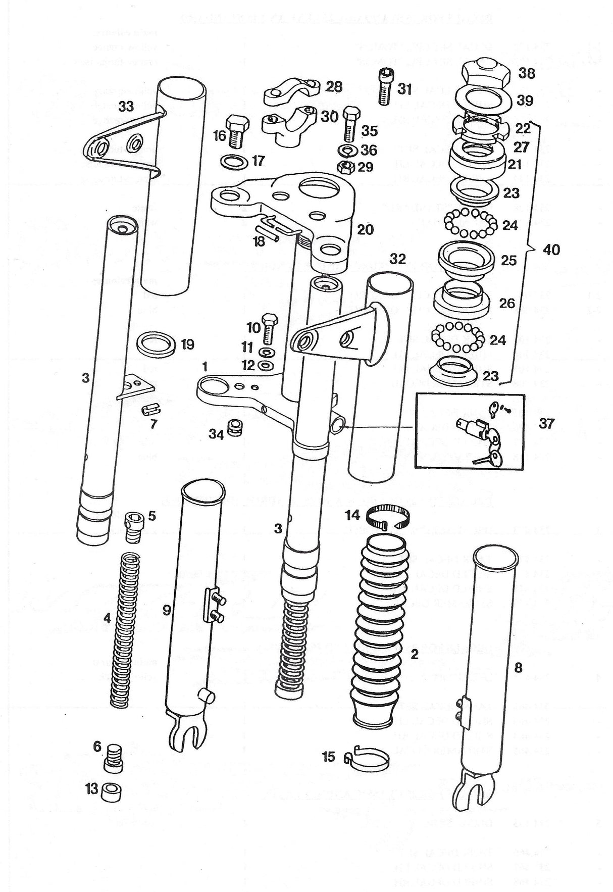 Tomos A3 / A35 - Voorvork