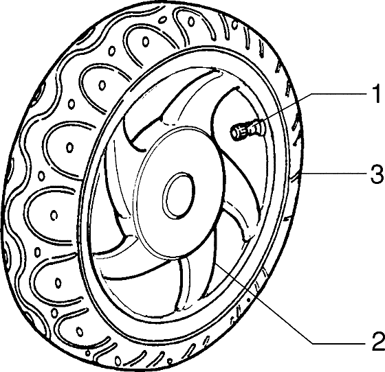 Zip Type 3 1993-2005 - Voorwiel