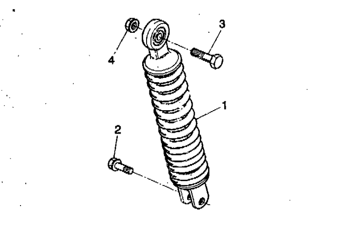 Yamaha Aerox 50 R – Schokbreker Achter