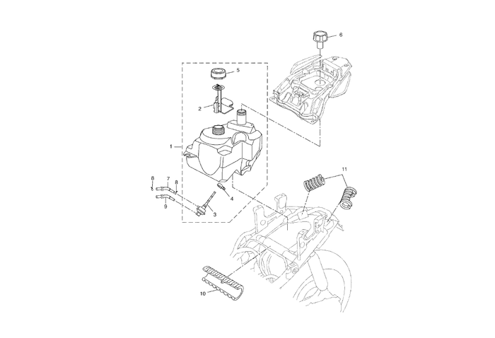 Yamaha Aerox 50 R Facelift – Benzinetank