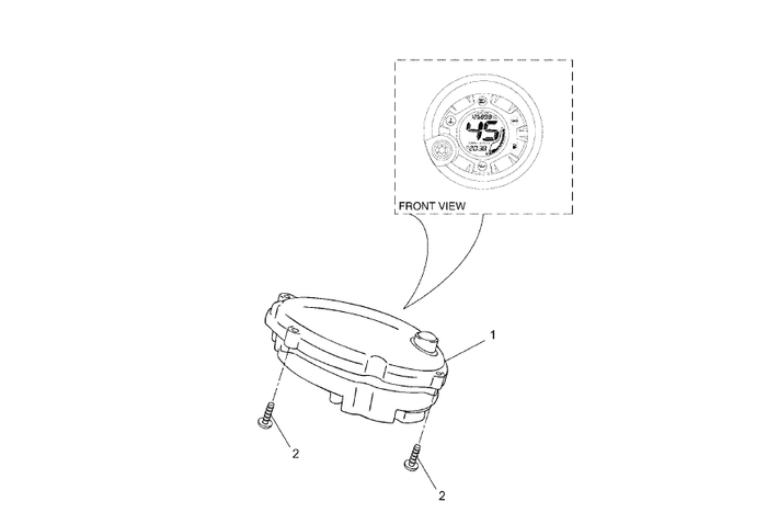 Yamaha Aerox 50 R Facelift – Kilometerteller