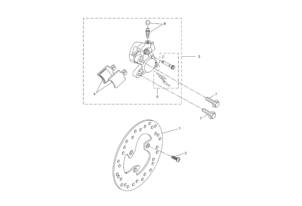 Yamaha Aerox 50 R Facelift – Remklauw Voor