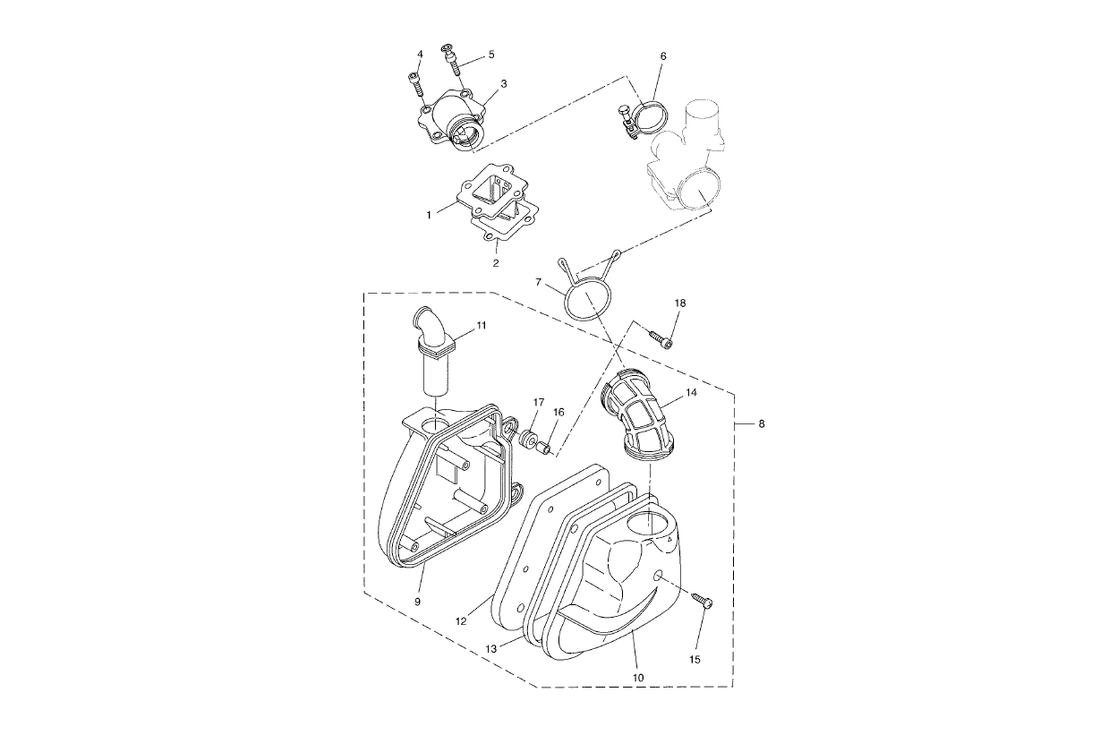 Yamaha Aerox 50 R Facelift – Toevoer Luchtfilter