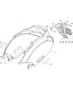 Tailgate - fender valve | ZIP 50 4T 25 km/h NOABS E2 2006-2016 (EMEA)