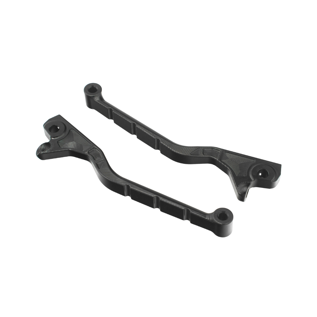 Ensemble de leviers de frein CNC brillant noir Piaggio / Vespa Double disque