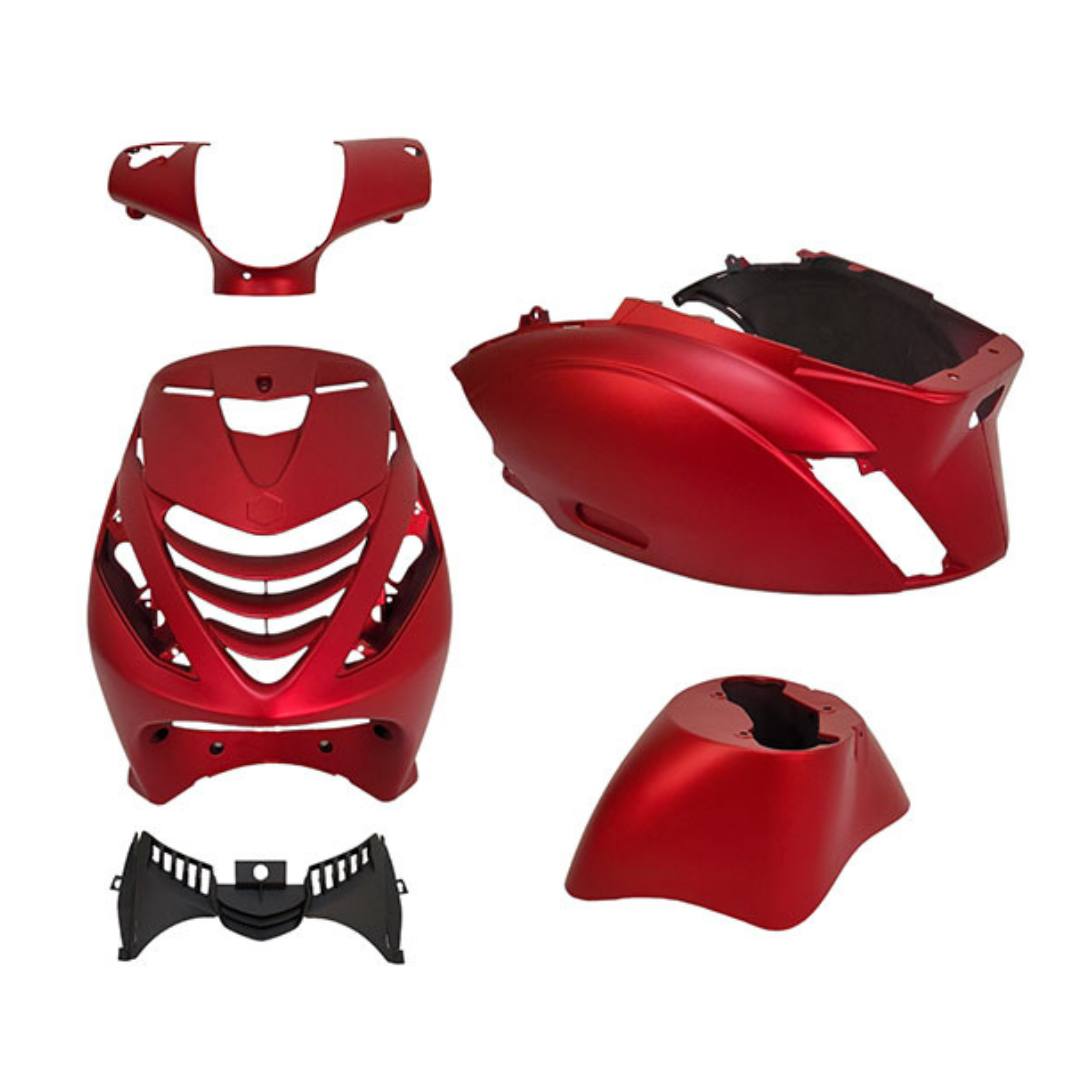 Kappenset Piaggio Zip Mat Rood