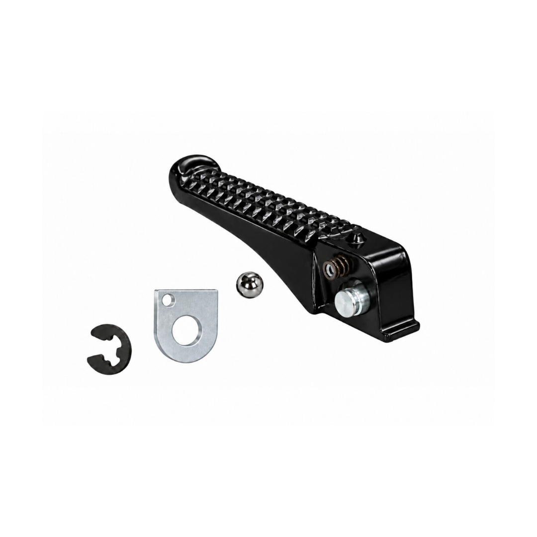 Complete Glossy Black Footpeg Set Gilera Runner