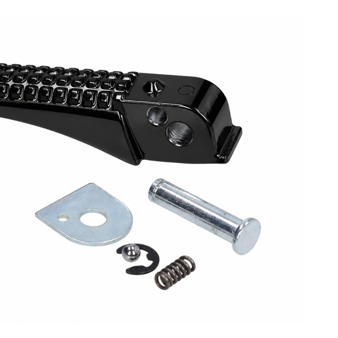 Complete Glossy Black Footpeg Set Gilera Runner