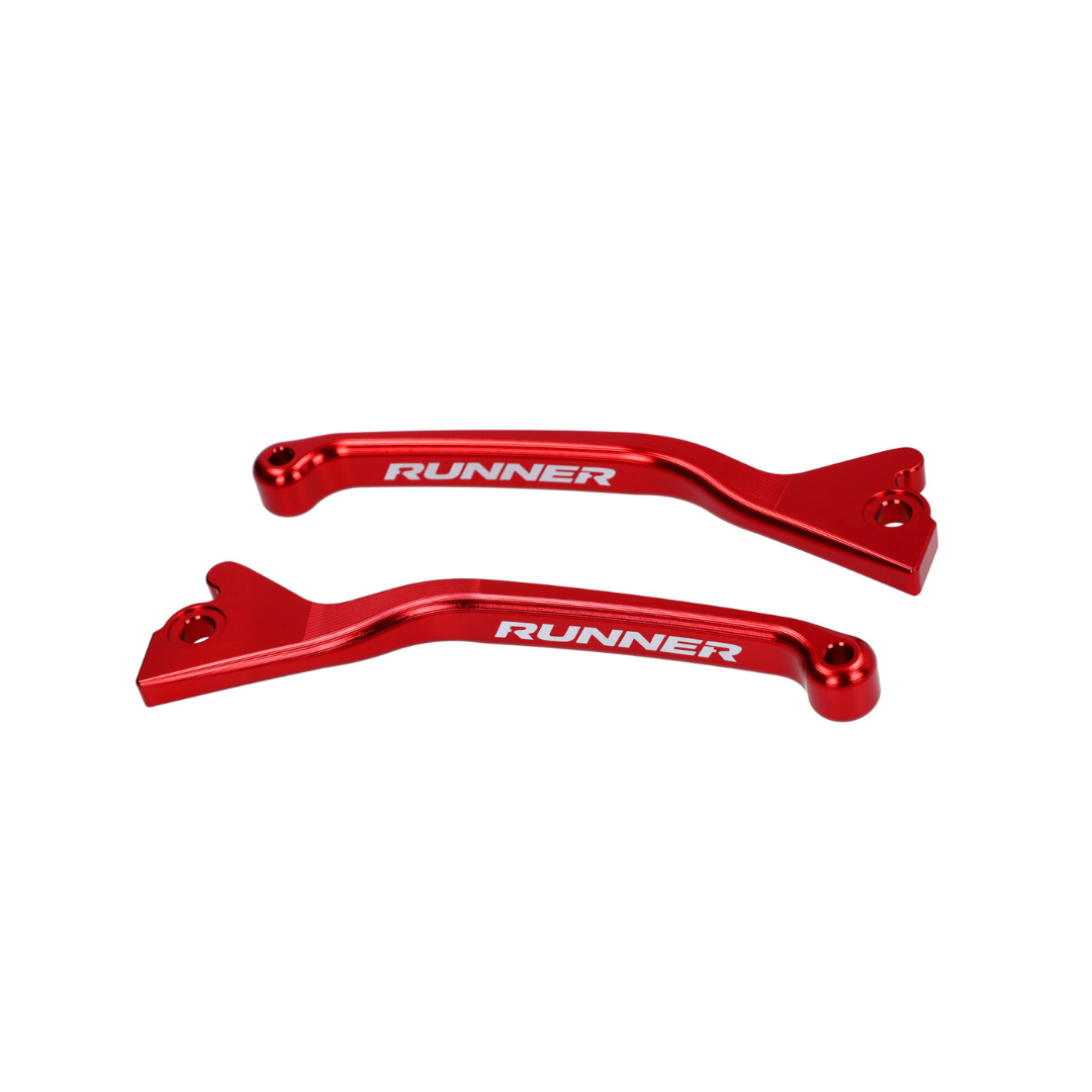 Brake Lever Set Red Fast Arrow Pro CNC Dual Disc Gilera Runner 50-180cc 2 Stroke