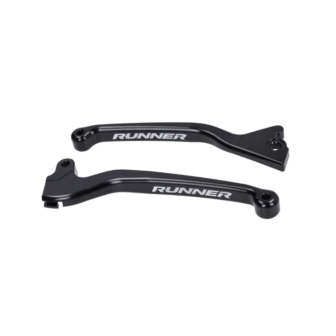Brake Lever Set Black Fast Arrow Pro CNC Single Disc Gilera Runner 50-180cc 2 Stroke